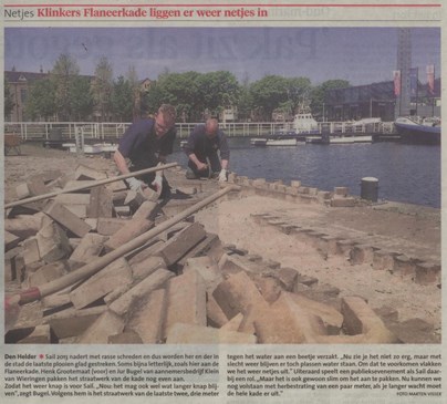 Stukje Flaneerkade Helderse Courant 6 juni 2013